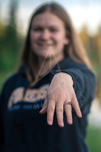 Verona bague hexagone en Agate Mousse et Diamant photo review