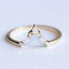 baguette diamant svatební prsten