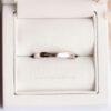 bílý zlato unisex svatební prsten v šperky krabice