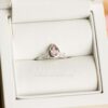 birnen Morganit marquise Diamant Ring im Box