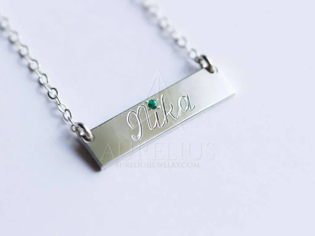 Polished Stainless Steel Stampable Necklace Sbb00114 | Wholesale Jewelry  Website