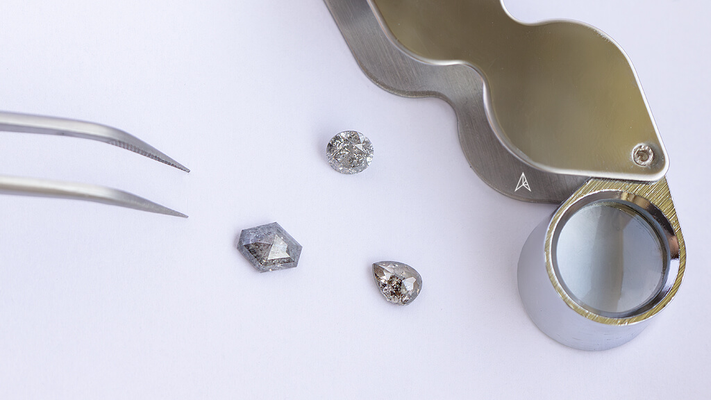 magnifying lense reveals hidden truths of a diamond