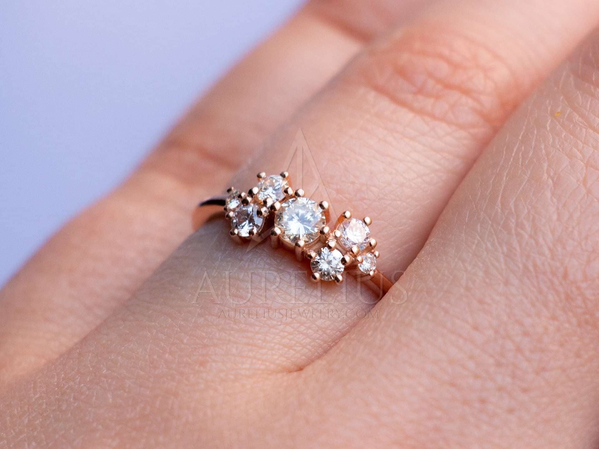 Multi Stone Diamond Engagement Ring | Style 3919