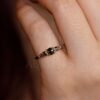 Diamant Cluster Ring am Finger