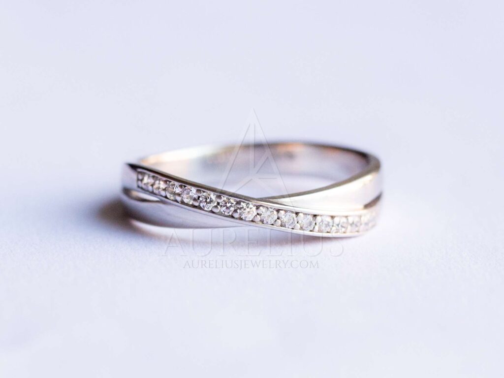 diamant polovina věčnost svatební prsten