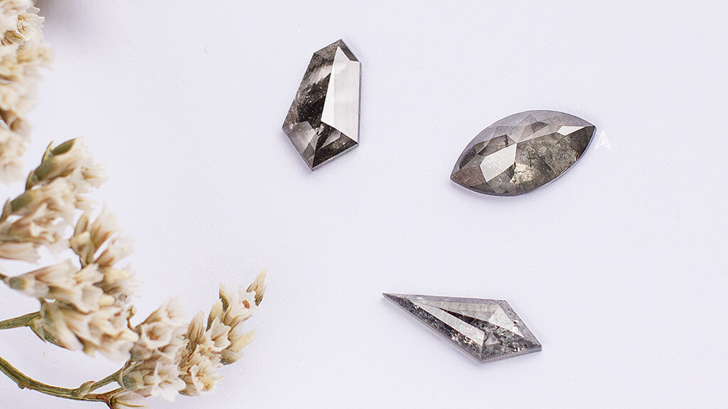 trending salt and pepper diamond cuts and shapes