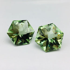 hexagon green amethyst