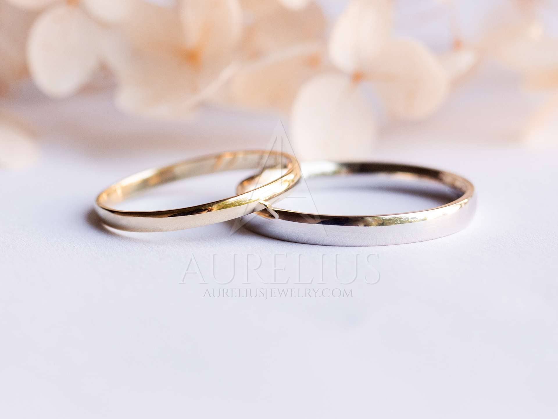 Rings - 14k Gold Color Ring Men Wedding Engagement Jewelry Couple