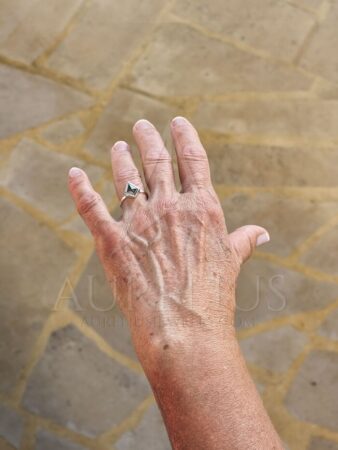 Bague de fiançailles en Diamant Poivre et Sel kite foncé photo review