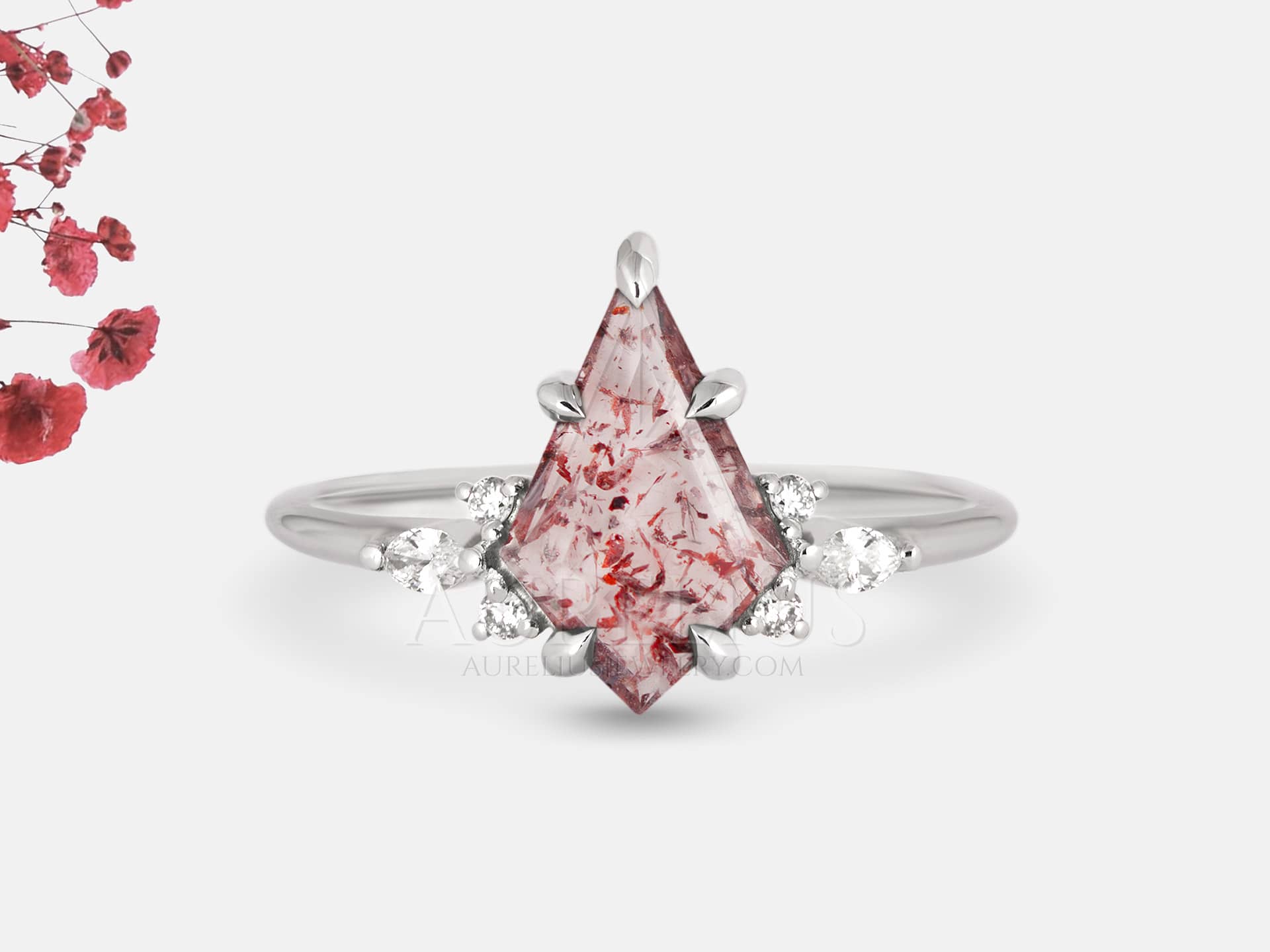 Kite Lepidocrocite Quartz Ring - Kelly