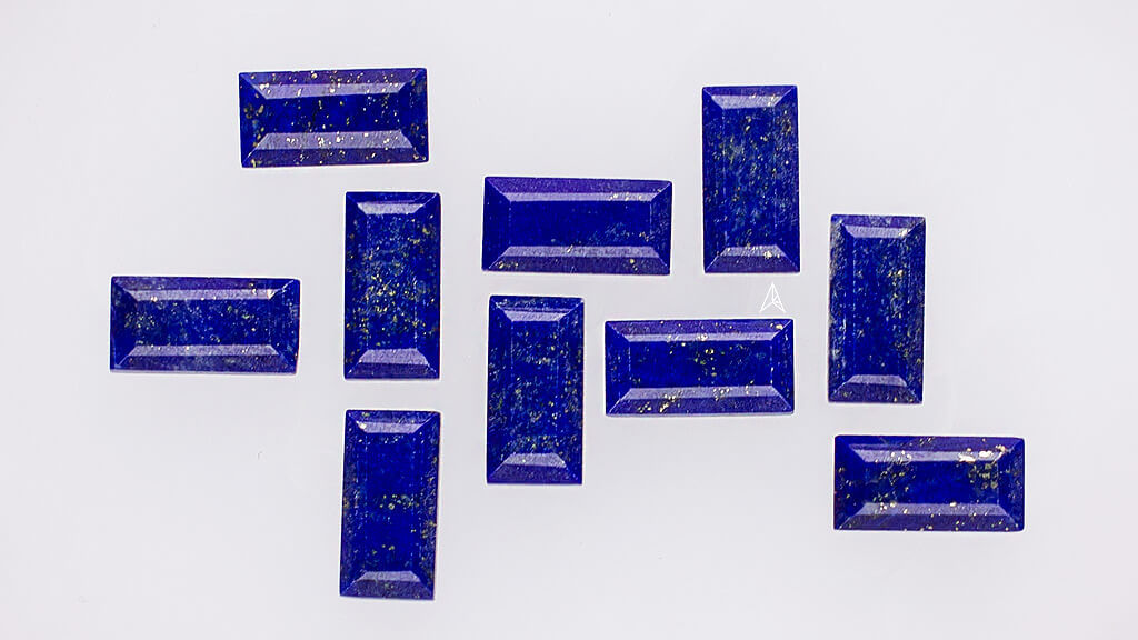 a few lapis lazuli gemstones to be used in jewelry