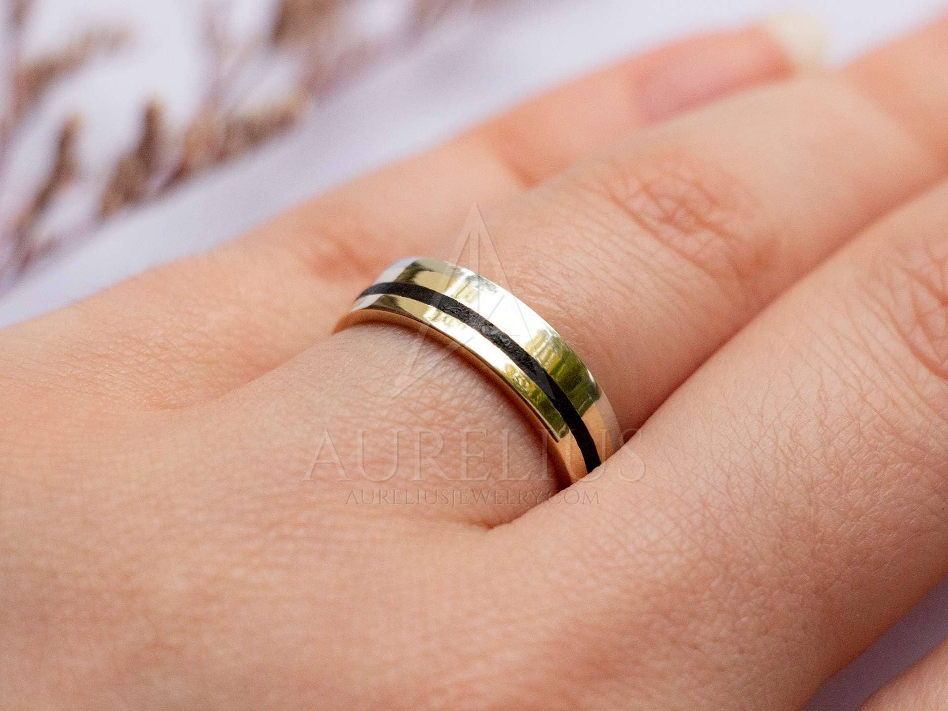Classic Gold Color Wedding Ring Tungsten Carbide Rings Women Men Engagement  Ring Gift Jewelry Dome Polished Band Engraving Name - Rings - AliExpress