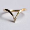 marquise diamant krokev svatební prsten