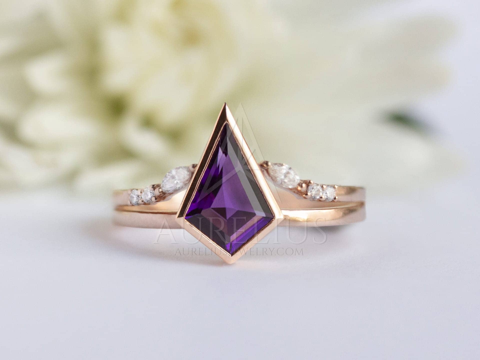 Amethyst Engagement Rings - Aurelius Jewelry