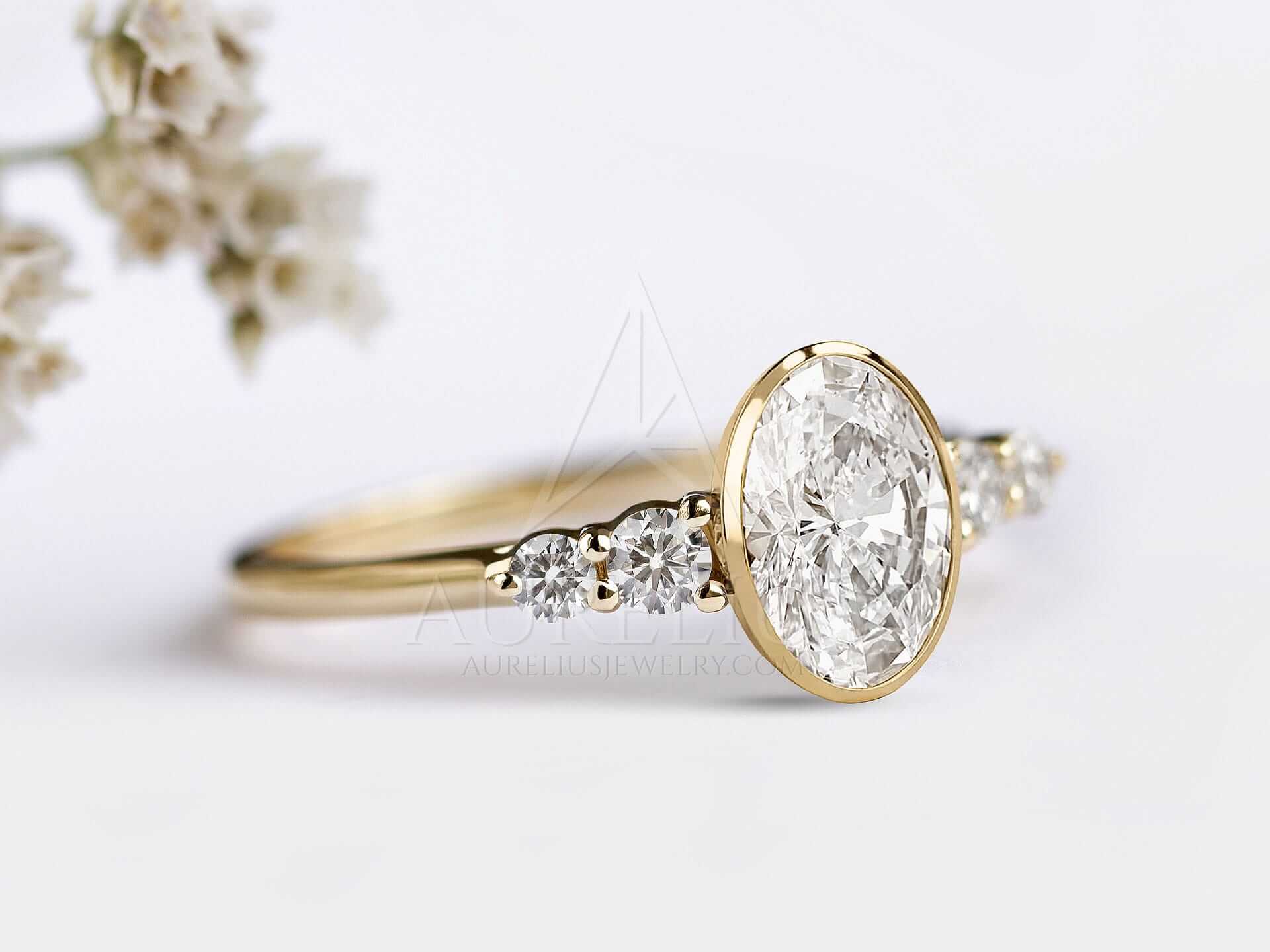 Oval Lab Diamond Engagement Ring - Zoey - Image 3