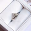 pave Diamant Eheringband Ehering Set im Box