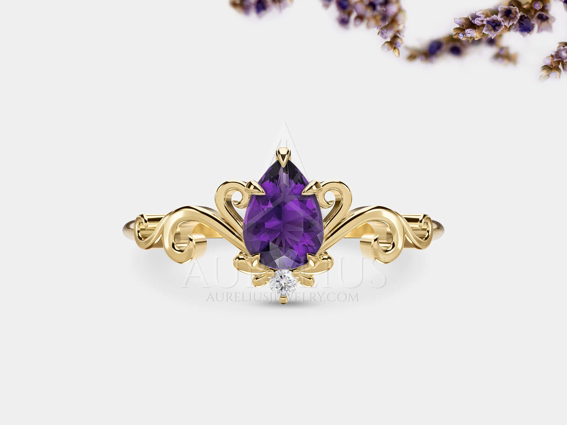 Vintage Amethyst Ring - Petunia