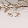 Peridot und Smaragd Stapelring Ring