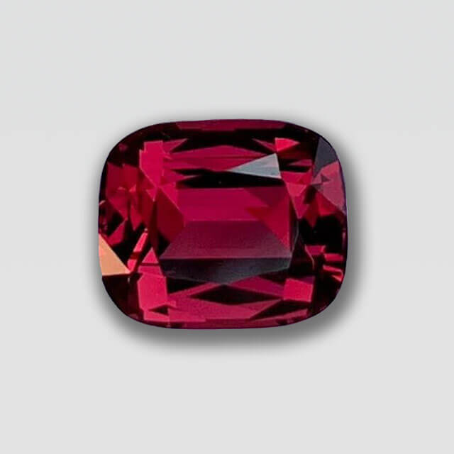 dark red garnet gem