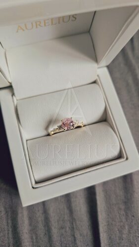 Light Pink Sapphire Engagement Ring photo review