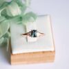 Roségold baguette Diamant Ring