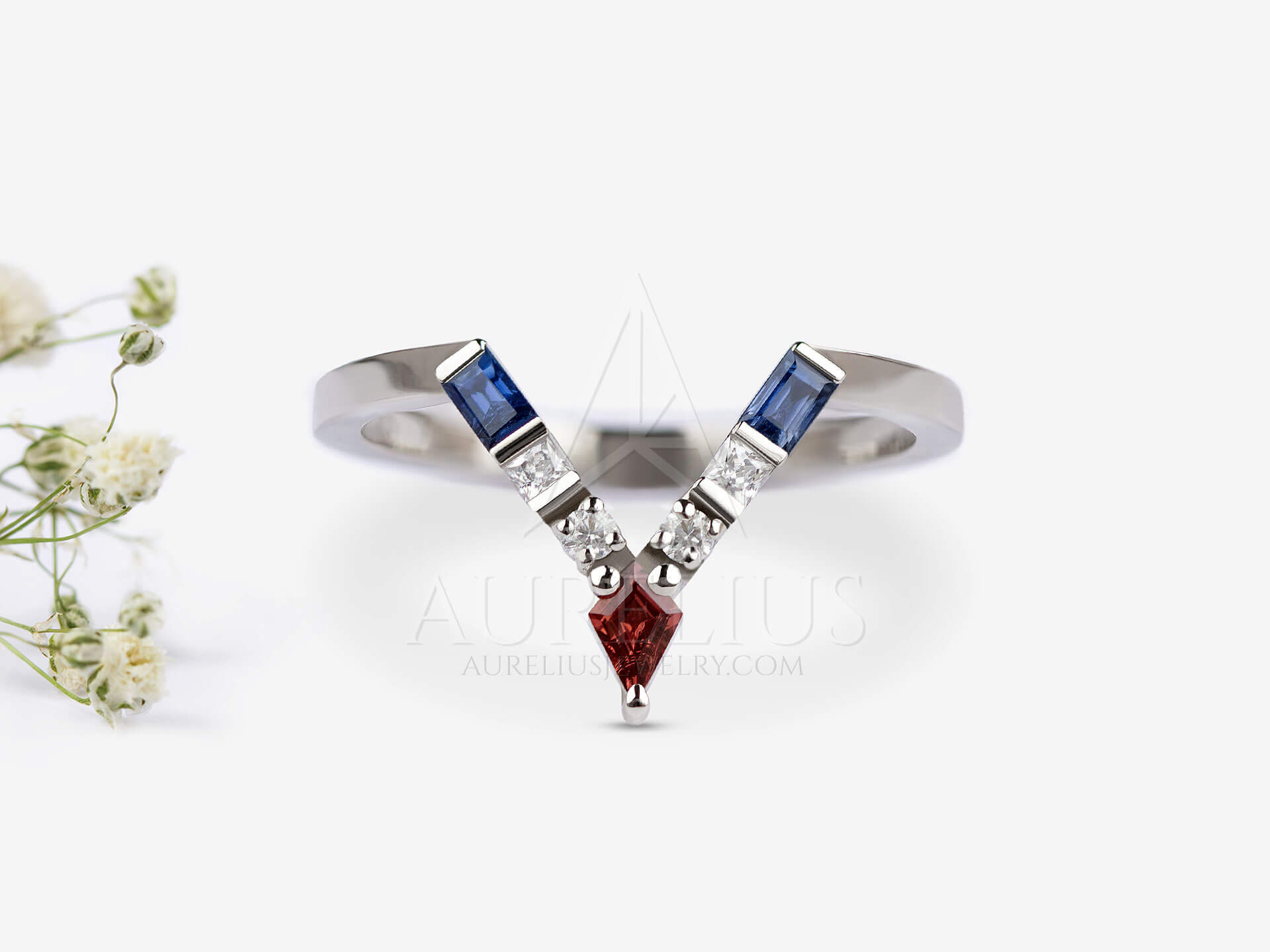 Sapphire Stacking Ring - Camilla