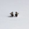 Schwarzer Diamant Cluster Ohrringe