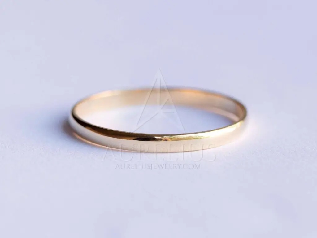 Marian Maurer Rounded Plain Band 6.25 mm 18K Gold Ring