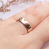 unisex široký svatební prsten