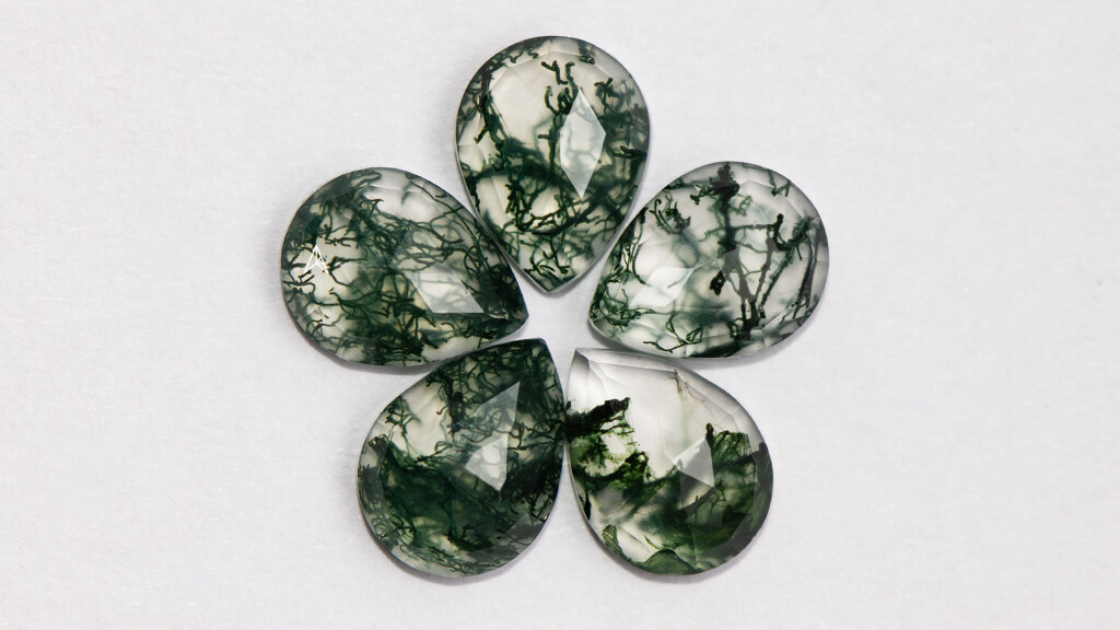 moss agates are untreated - only cut and polished
