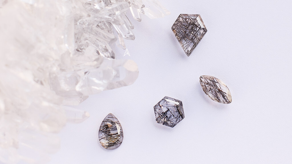 rutilated quartz gems