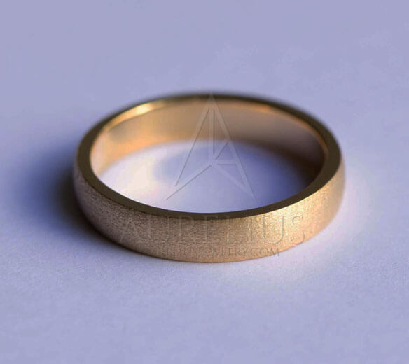 14k gold matte ring finishes look this good