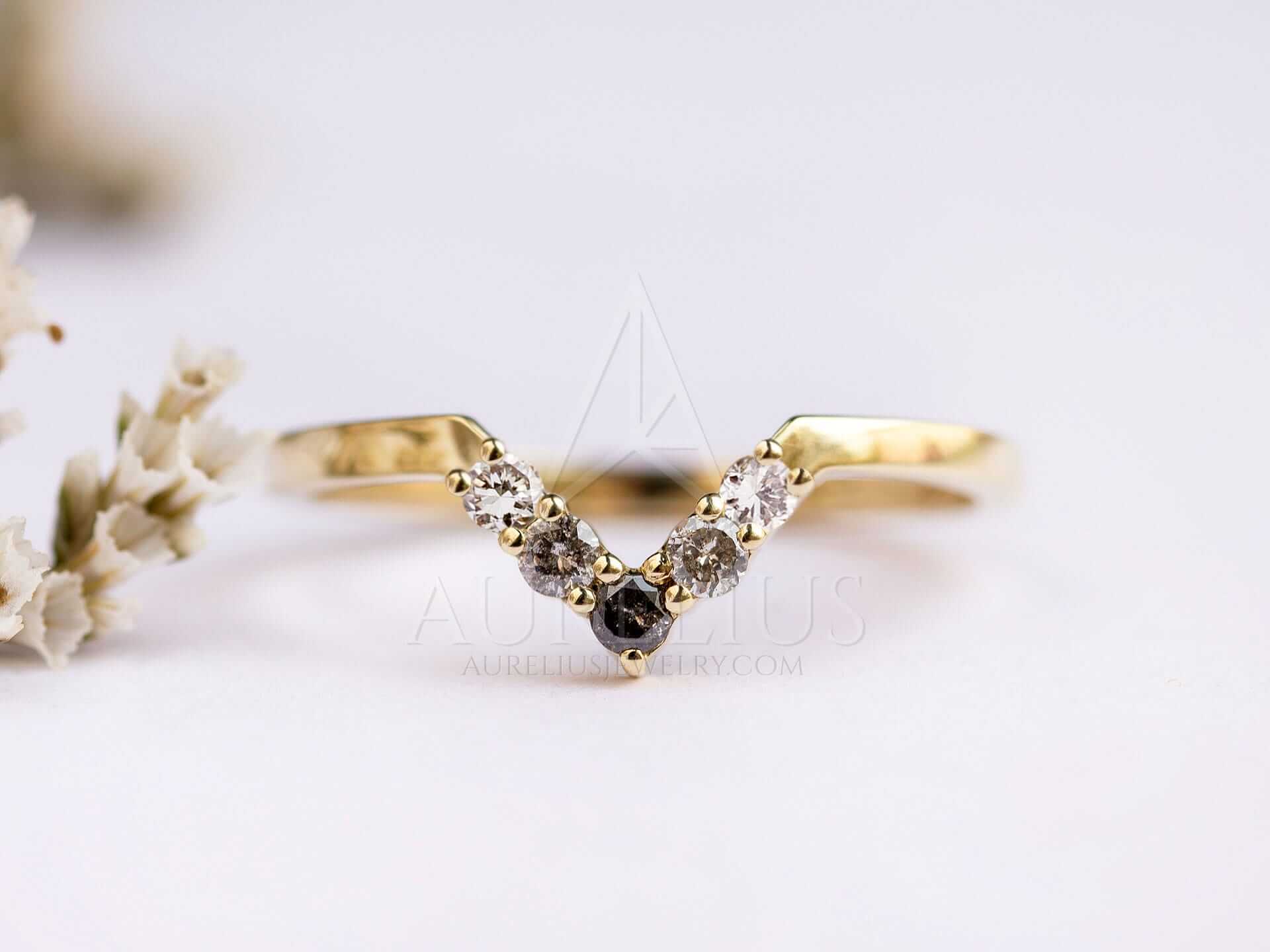 Matching Wedding Ring for Kite Cut Engagement Rings - Sarina